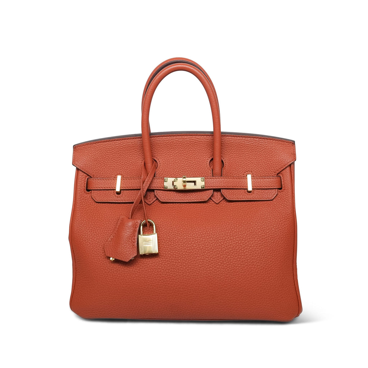 Birkin 25 Cuivre Togo Gold Plated X Stamp