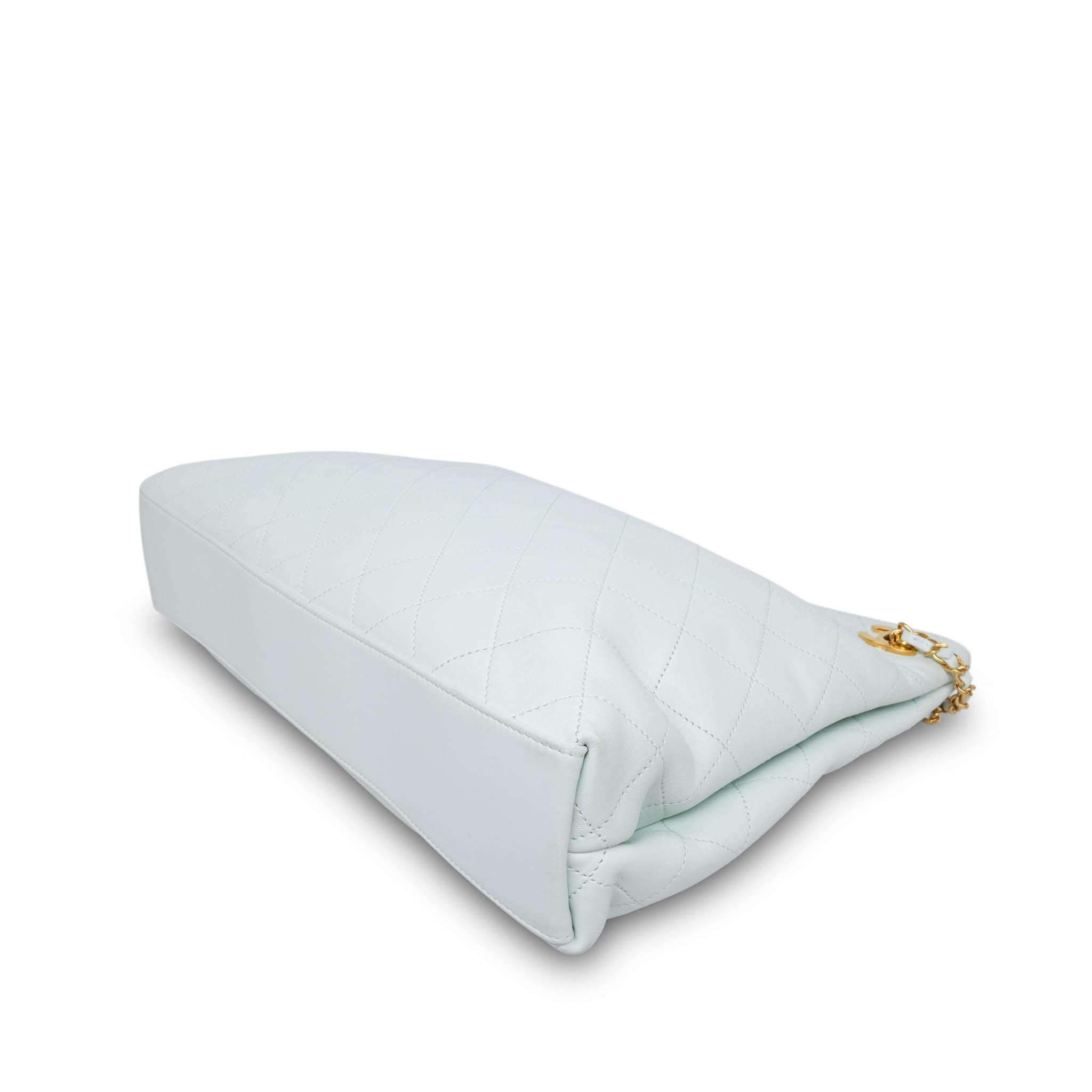 Product image 14 of 20: 26S Light Blue Lambskin Quilted Eyes On You Large Shopping Bag LGHW