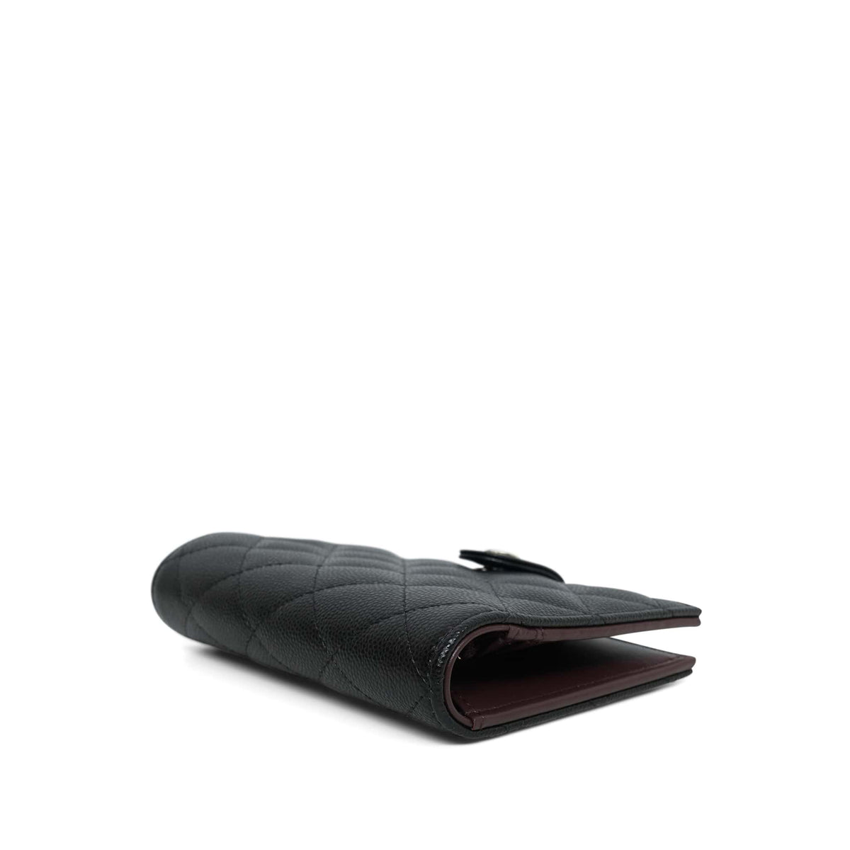 25K Black Caviar Quilted Classic Passport Holder LGHW