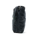 Product image 5 of 12: Black Calfskin Quilted Mini 22 Hobo Bag Aged Silver Hardware