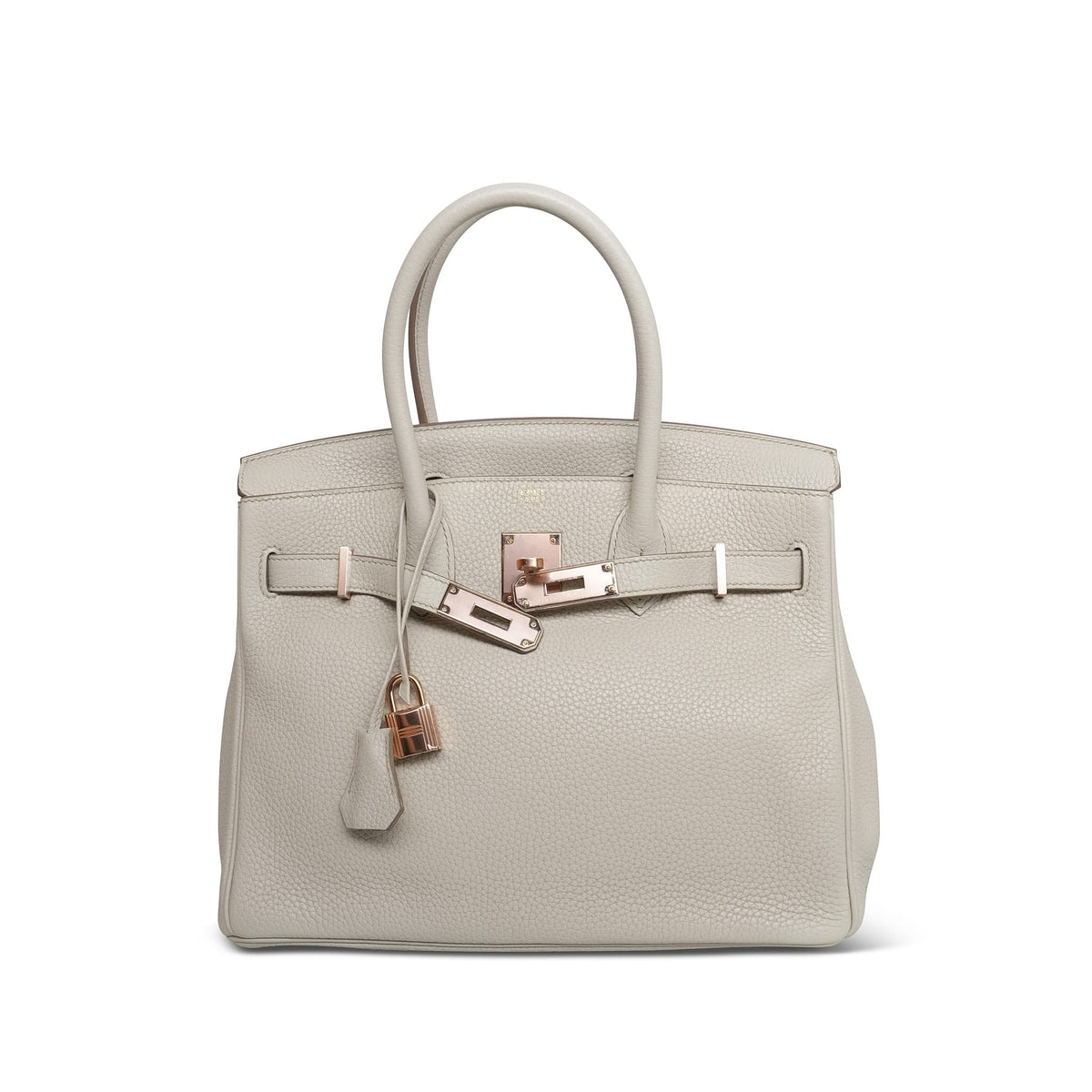 Birkin 30 Beton Togo Rose Gold Plated D Stamp