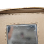 Product image 17 of 28: Beige Lambskin Quilted Top Handle Vanity Case LGHW