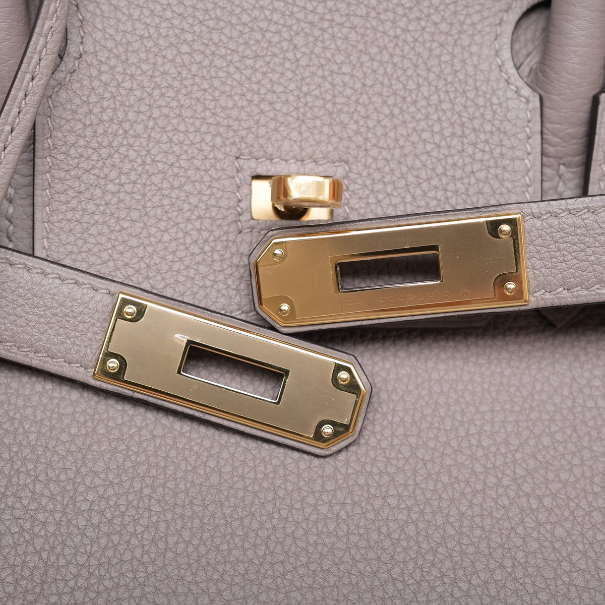 Birkin 30 Gris Asphalte Togo Gold Plated C Stamp