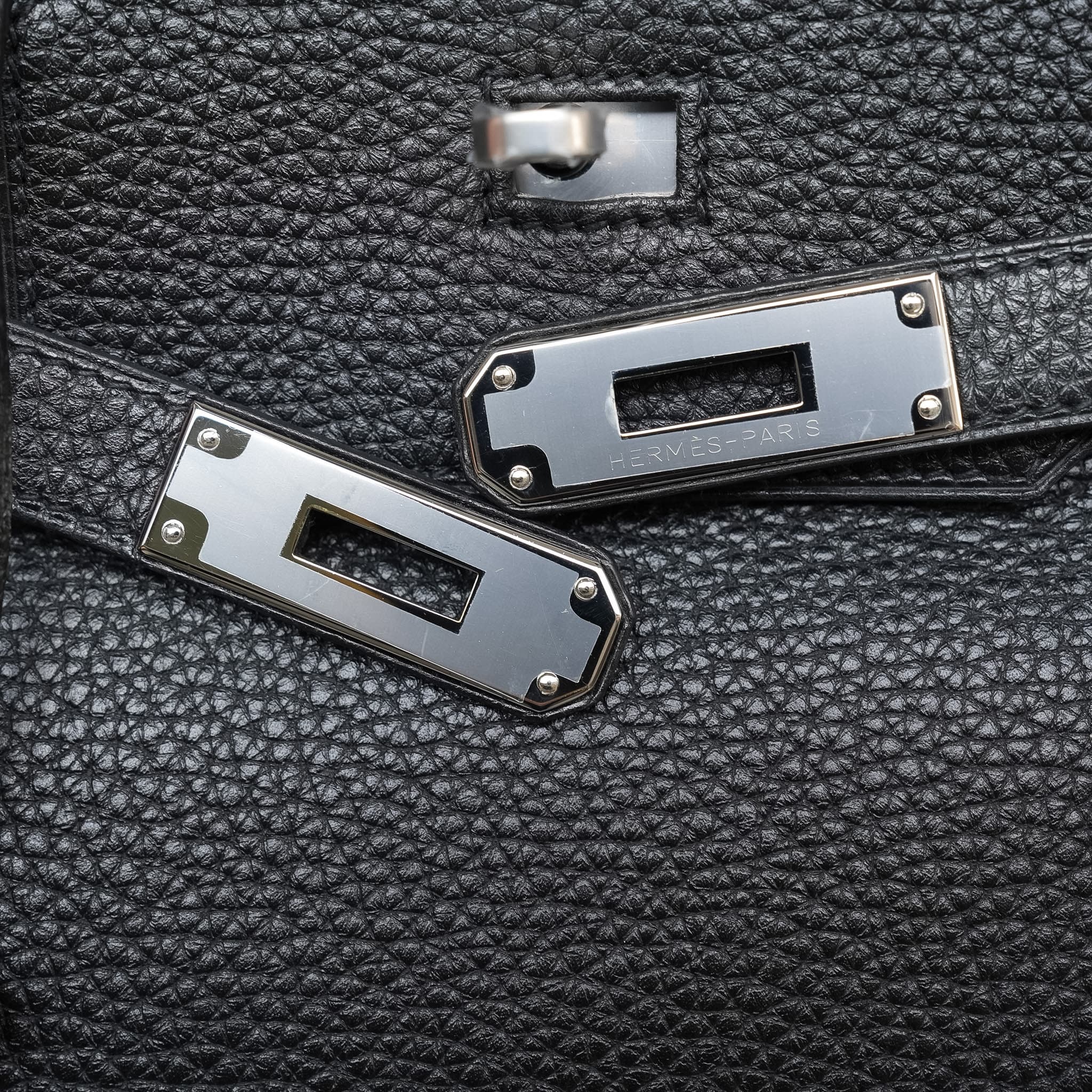 Product image 3 of 14: Birkin 40 Black Togo Palladium Plated O Square Stamp