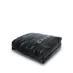 Product image 7 of 12: Black Calfskin Quilted Mini 22 Hobo Bag Aged Silver Hardware