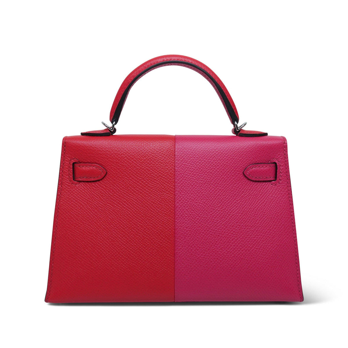 Mini Kelly Sellier Casaque Rouge De Coeur/Rose Extreme/Bleu Zanzibar Palladium Plated Y Stamp