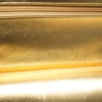 Product image 27 of 32: Gold Metallic Lambskin Quilted Classic Flap Small Aged Gold Hardware