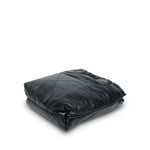 Product image 10 of 12: Black Calfskin Quilted Mini 22 Hobo Bag Aged Silver Hardware