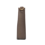 Product image 9 of 16: Evelyne Amazone 16 TPM Etoupe/Bleu Indigo Taurillon Clemence Gold Plated U Stamp