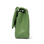 Product image 5 of 16: Pistachio Green Caviar Quilted Classic Flap Medium LGHW