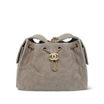 Product image 3 of 14: 25K Dark Grey Suede Quilted 25 Hobo Bag Small AGHW