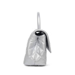 Product image 3 of 14: Silver Metallic Caviar Quilted Coco Handle Small Silver Hardware