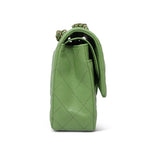 Product image 3 of 16: Pistachio Green Caviar Quilted Classic Flap Medium LGHW