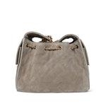 Product image 5 of 14: 25K Dark Grey Suede Quilted 25 Hobo Bag Small AGHW