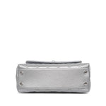 Product image 6 of 14: Silver Metallic Caviar Quilted Coco Handle Small Silver Hardware