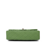 Product image 6 of 16: Pistachio Green Caviar Quilted Classic Flap Medium LGHW