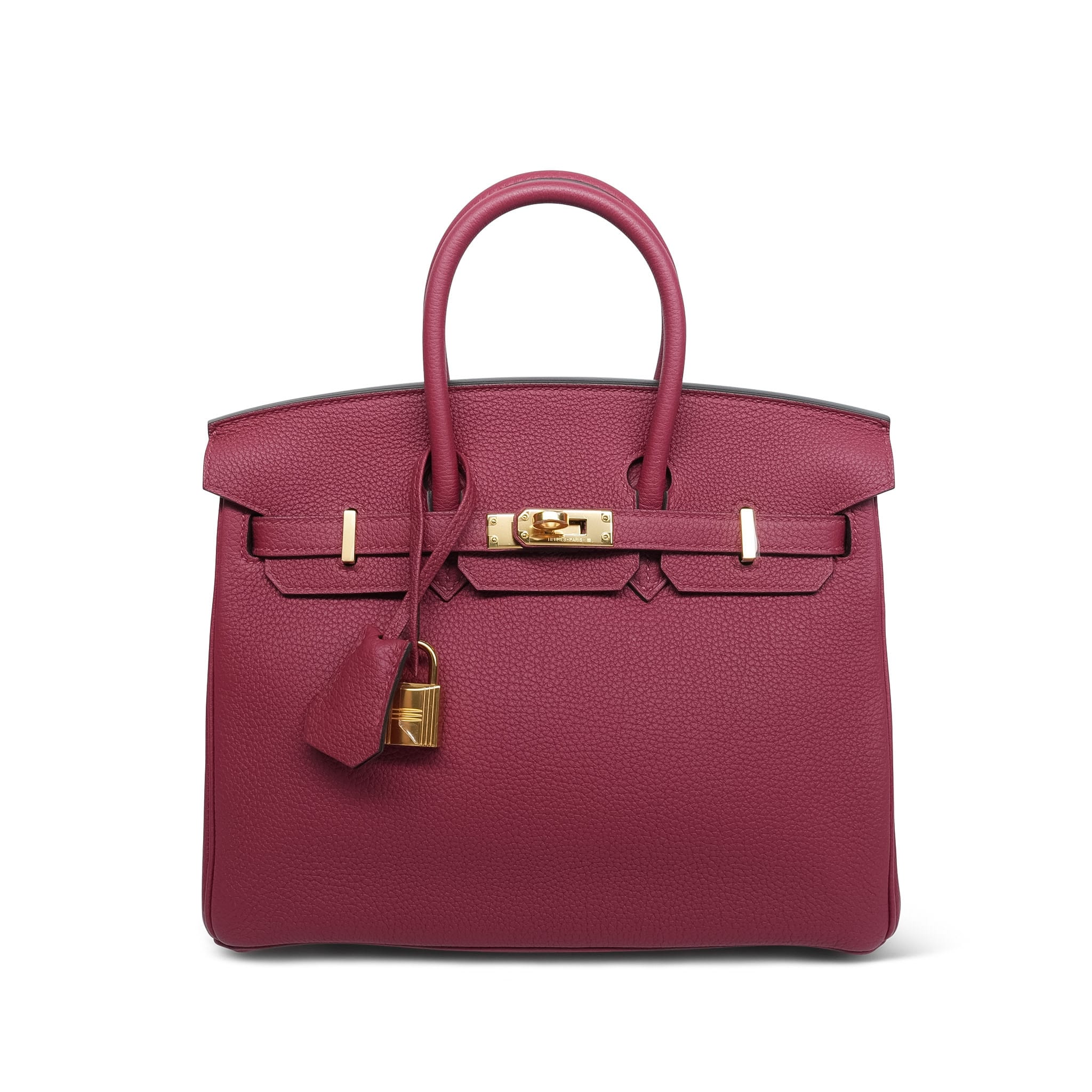 Product image 1 of 13: Birkin 25 Rouge Grenat Veau Togo Gold Plated A Stamp