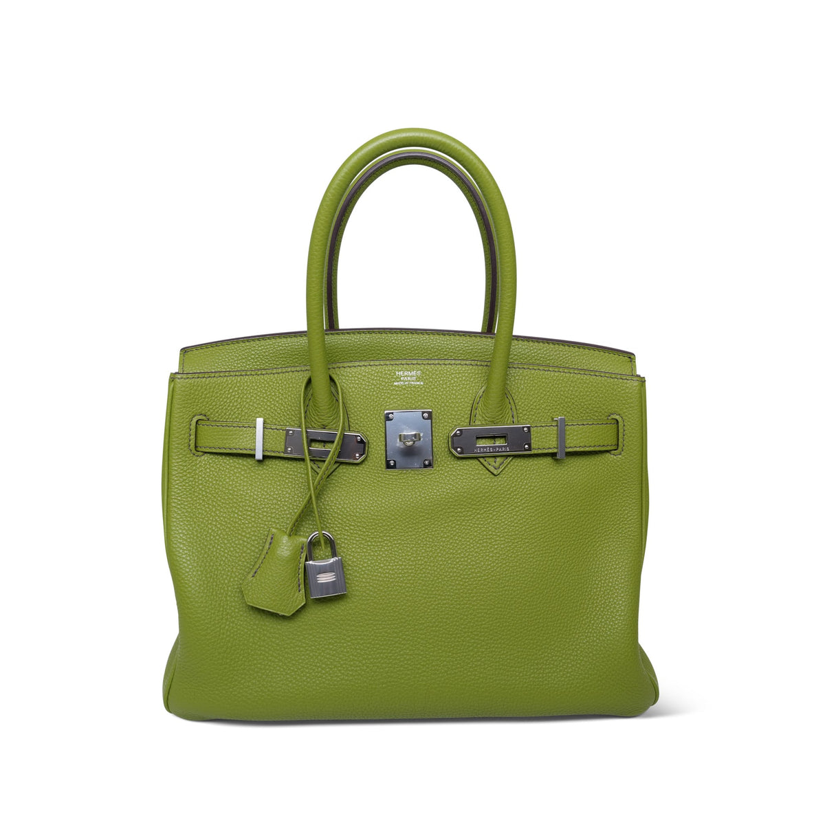 Birkin 30 Vert Anis Togo Palladium Plated M Square Stamp