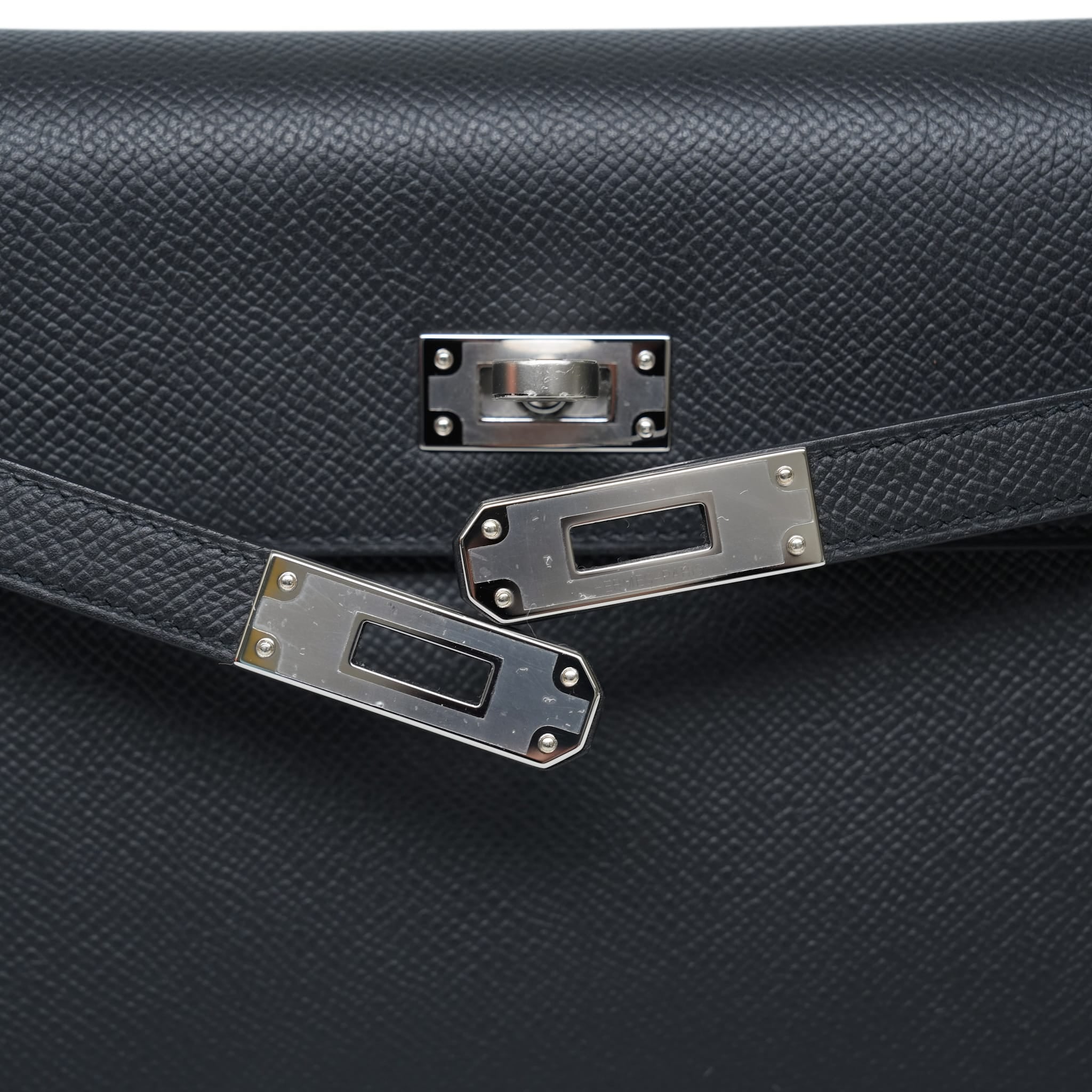 Product image 5 of 19: Kelly Elan Black Epsom Palladium Plated K Stamp