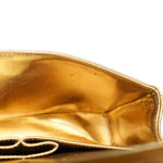 Product image 18 of 32: Gold Metallic Lambskin Quilted Classic Flap Small Aged Gold Hardware