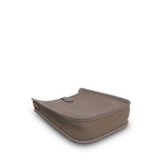 Product image 14 of 16: Evelyne Amazone 16 TPM Etoupe/Bleu Indigo Taurillon Clemence Gold Plated U Stamp