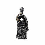 Product image 3 of 17: Black/White/Sequin Tweed Quilted Mini Top Handle Light Gold Hardware