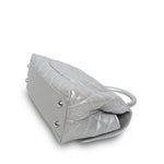 Product image 10 of 14: Silver Metallic Caviar Quilted Coco Handle Small Silver Hardware