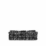Product image 6 of 17: Black/White/Sequin Tweed Quilted Mini Top Handle Light Gold Hardware