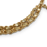 Product image 30 of 32: Gold Metallic Lambskin Quilted Classic Flap Small Aged Gold Hardware