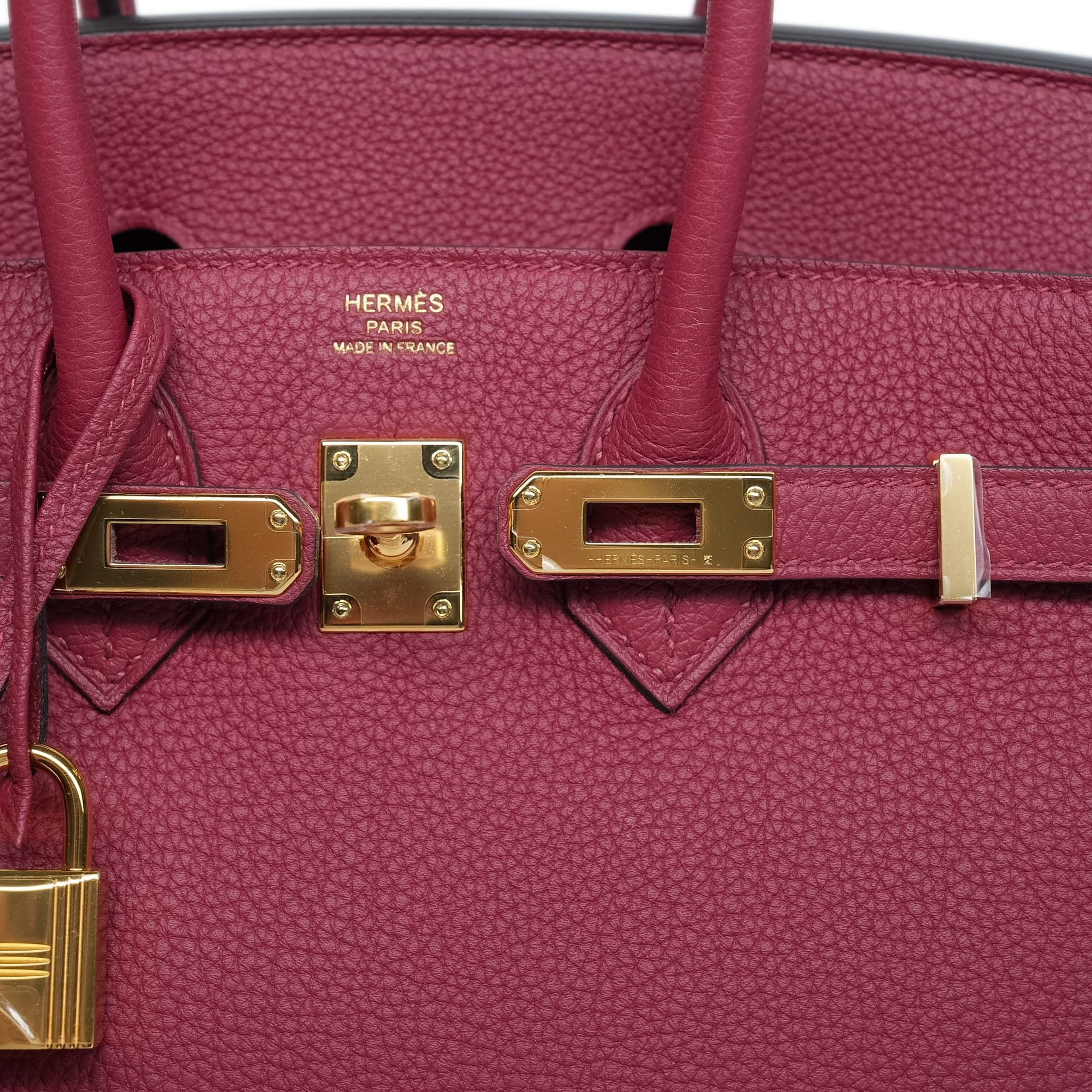 Product image 2 of 13: Birkin 25 Rouge Grenat Veau Togo Gold Plated A Stamp