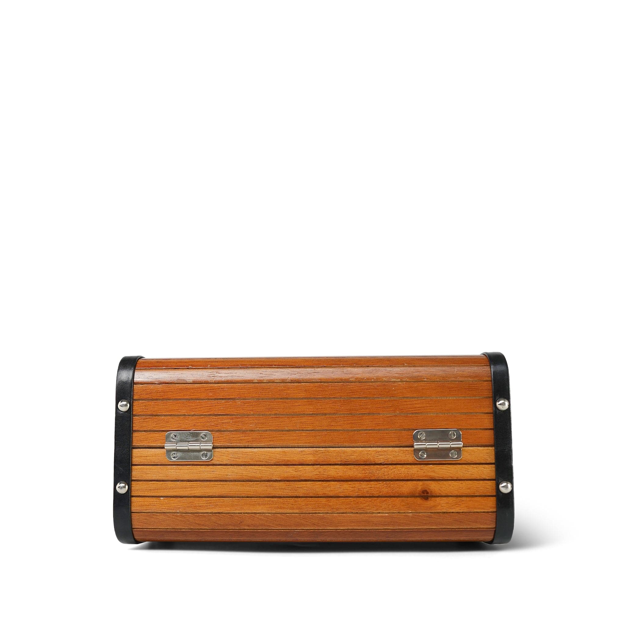 Chanel Brown Wooden Vanity Case Silver Hardware – REDELUXE