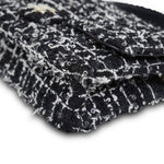 Product image 11 of 17: Black/White/Sequin Tweed Quilted Mini Top Handle Light Gold Hardware