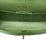Product image 13 of 16: Pistachio Green Caviar Quilted Classic Flap Medium LGHW