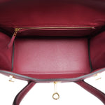 Product image 13 of 13: Birkin 25 Rouge Grenat Veau Togo Gold Plated A Stamp