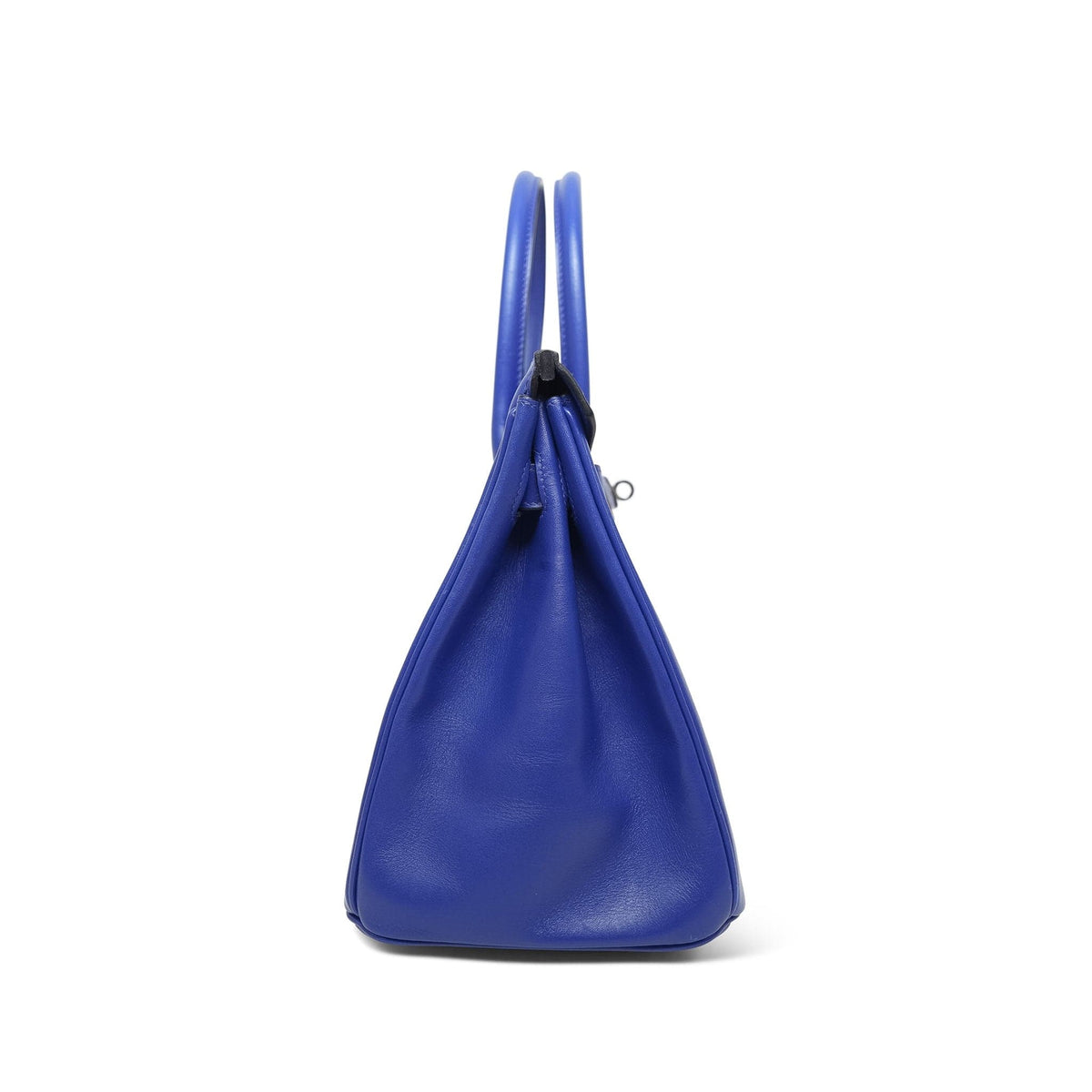 Birkin 30 Bleu Electric Tadelak Palladium Plated D Stamp
