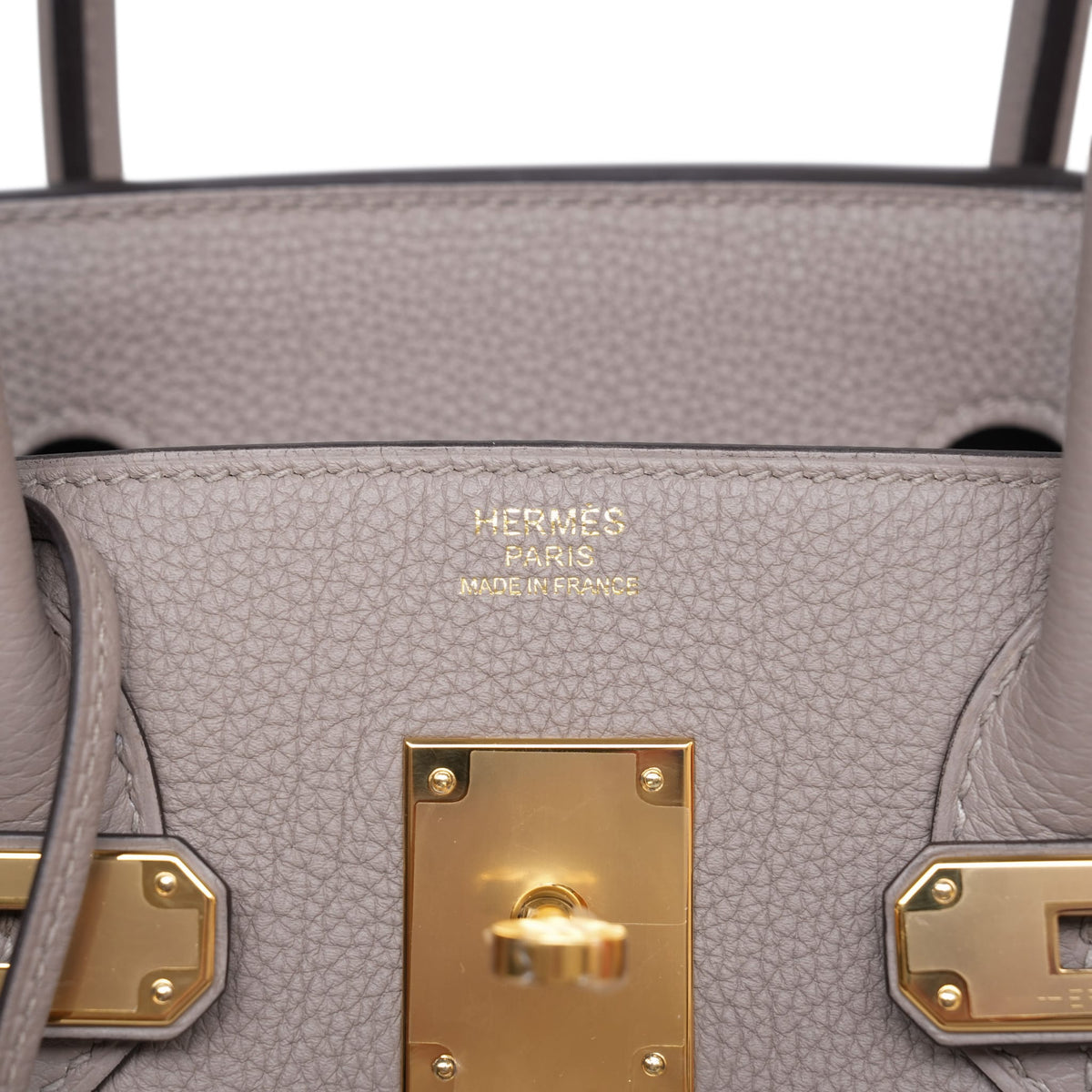 Birkin 30 Gris Asphalte Togo Gold Plated C Stamp