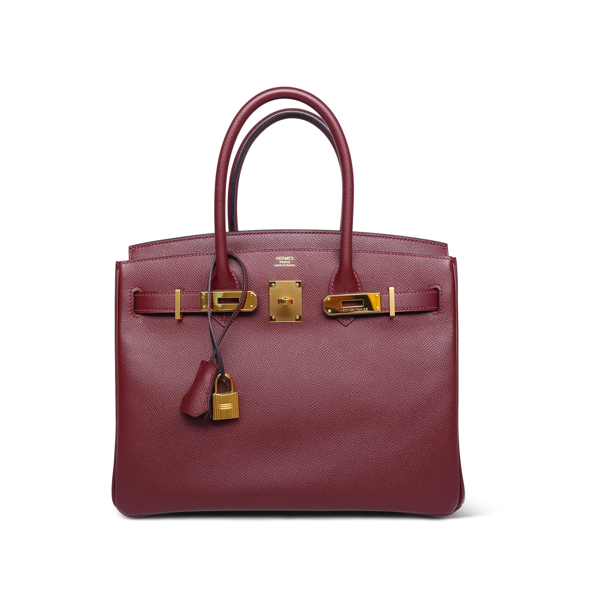 Product image 4 of 14: Birkin 30 Rouge H Epsom Gold Plated T Stamp