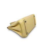 Product image 15 of 22: Birkin 25 Jaune Poussin Swift Palladium Plated T Stamp