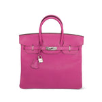 Product image 1 of 27: HAC 32 Fuchsia Chèvre de Coromandel Palladium Plated J Square Stamp