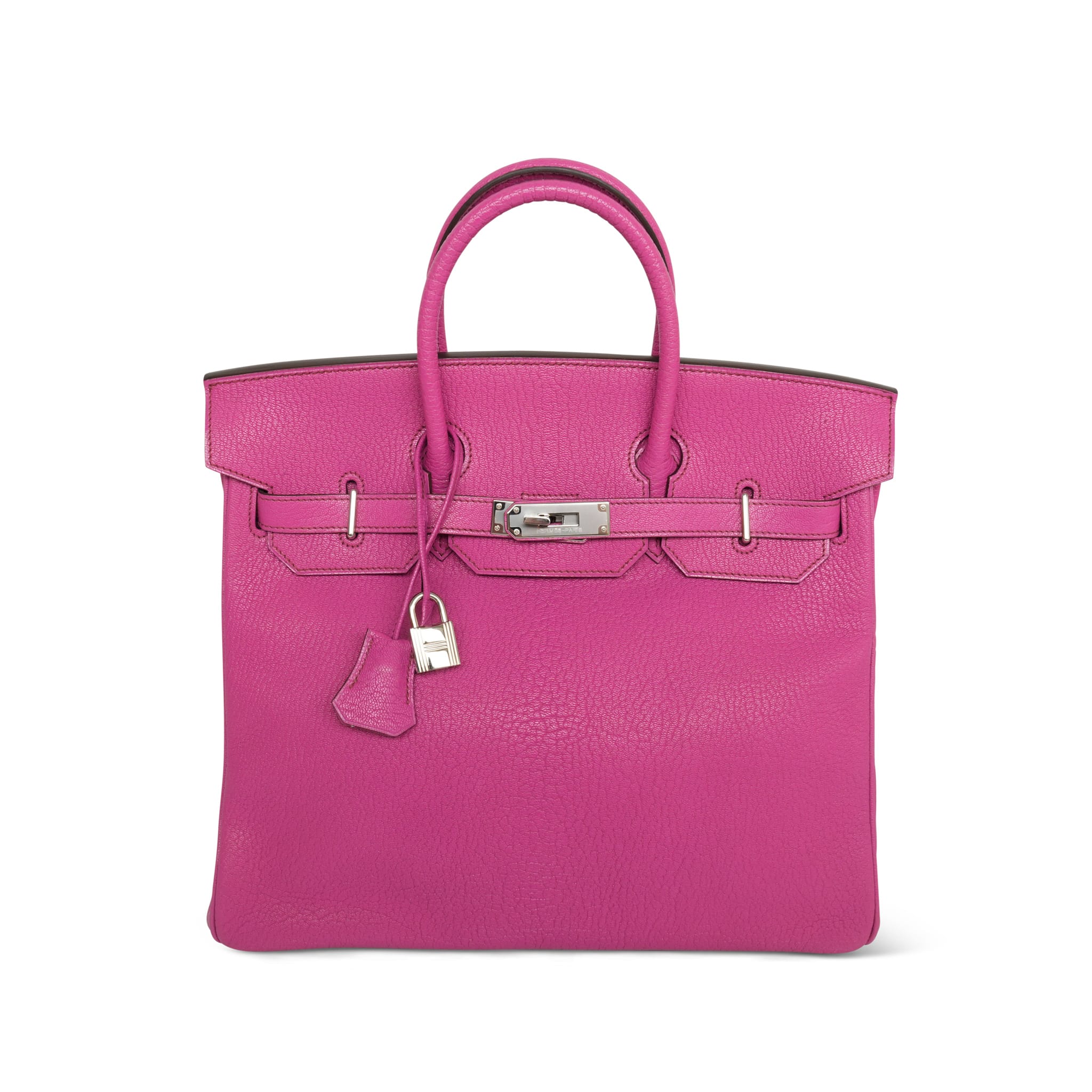 Product image 1 of 27: HAC 32 Fuchsia Chèvre de Coromandel Palladium Plated J Square Stamp