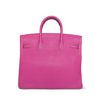 Product image 8 of 27: HAC 32 Fuchsia Chèvre de Coromandel Palladium Plated J Square Stamp