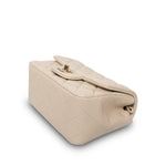 Product image 12 of 17: Light Beige Lambskin Quilted Mini Square Flap LGHW