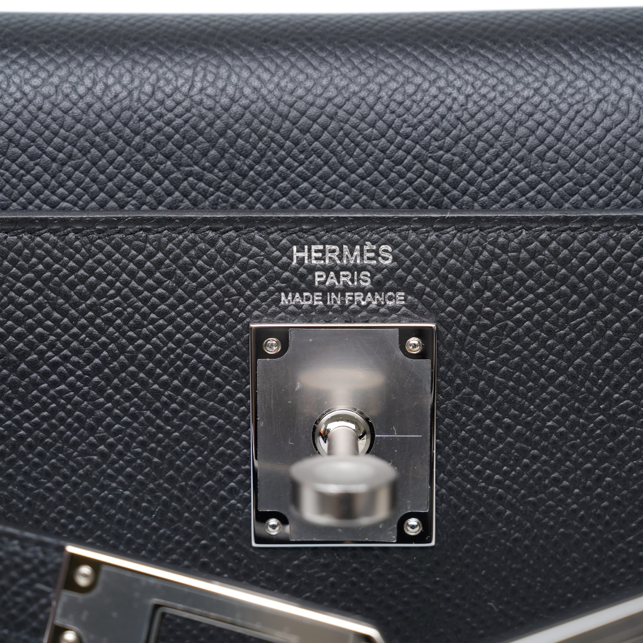 Product image 3 of 19: Kelly Elan Black Epsom Palladium Plated K Stamp