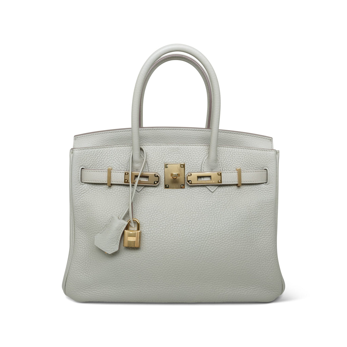 Birkin 30 Beton Clemence Gold Plated A Stamp