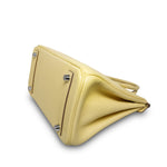 Product image 16 of 22: Birkin 25 Jaune Poussin Swift Palladium Plated T Stamp