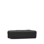 Product image 6 of 12: 26P Black Grained Goatskin Quilted Slim Top Handle Vanity With Chain LGHW