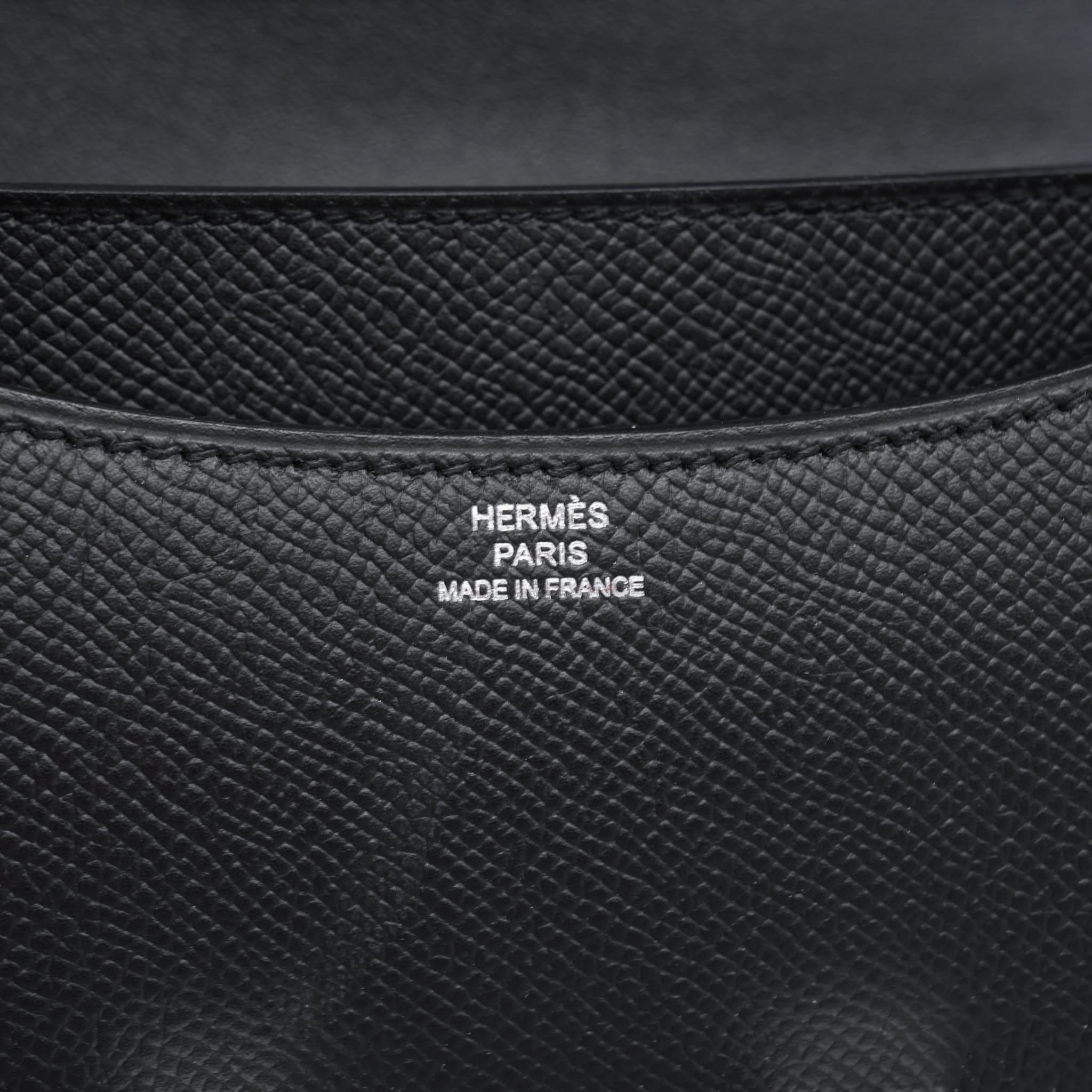 Product image 12 of 13: Constance 18 Black Epsom Palladium Plated K Stamp