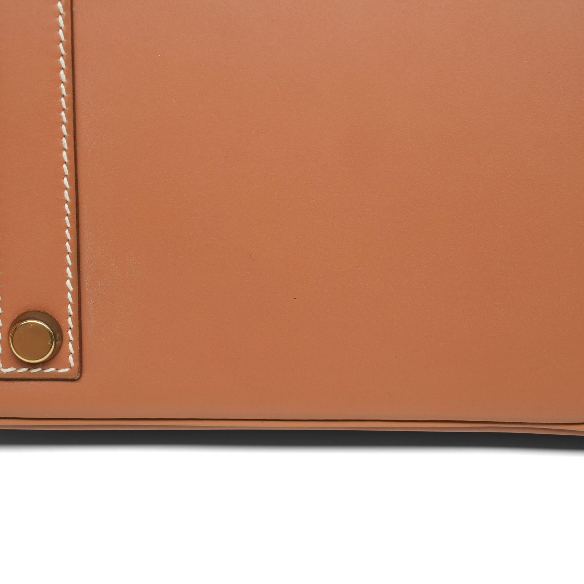 Birkin 35 Natural Veau Chamonix Gold Plated Y Circle Stamp