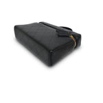 Product image 10 of 12: 26P Black Grained Goatskin Quilted Slim Top Handle Vanity With Chain LGHW