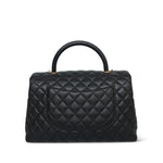 Product image 4 of 14: 17S Black Caviar Quilted Coco Handle Large AGHW